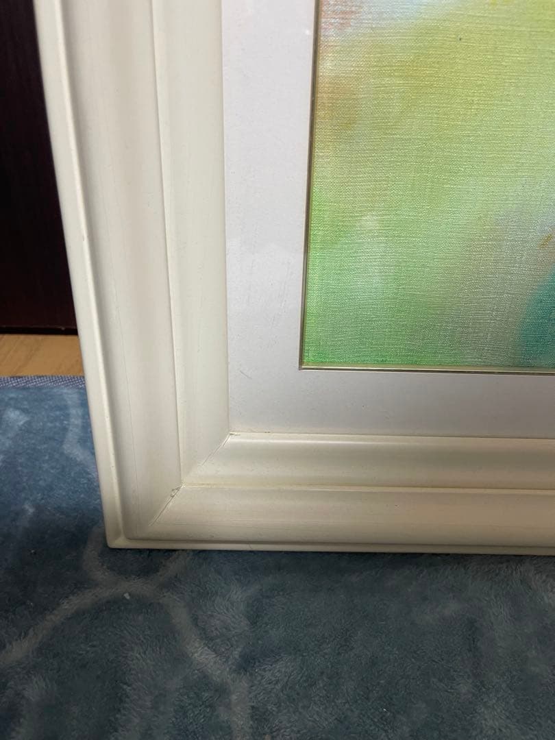 【原画】溝田コトエ「シシリー」1972年 サイン　額装 風景画