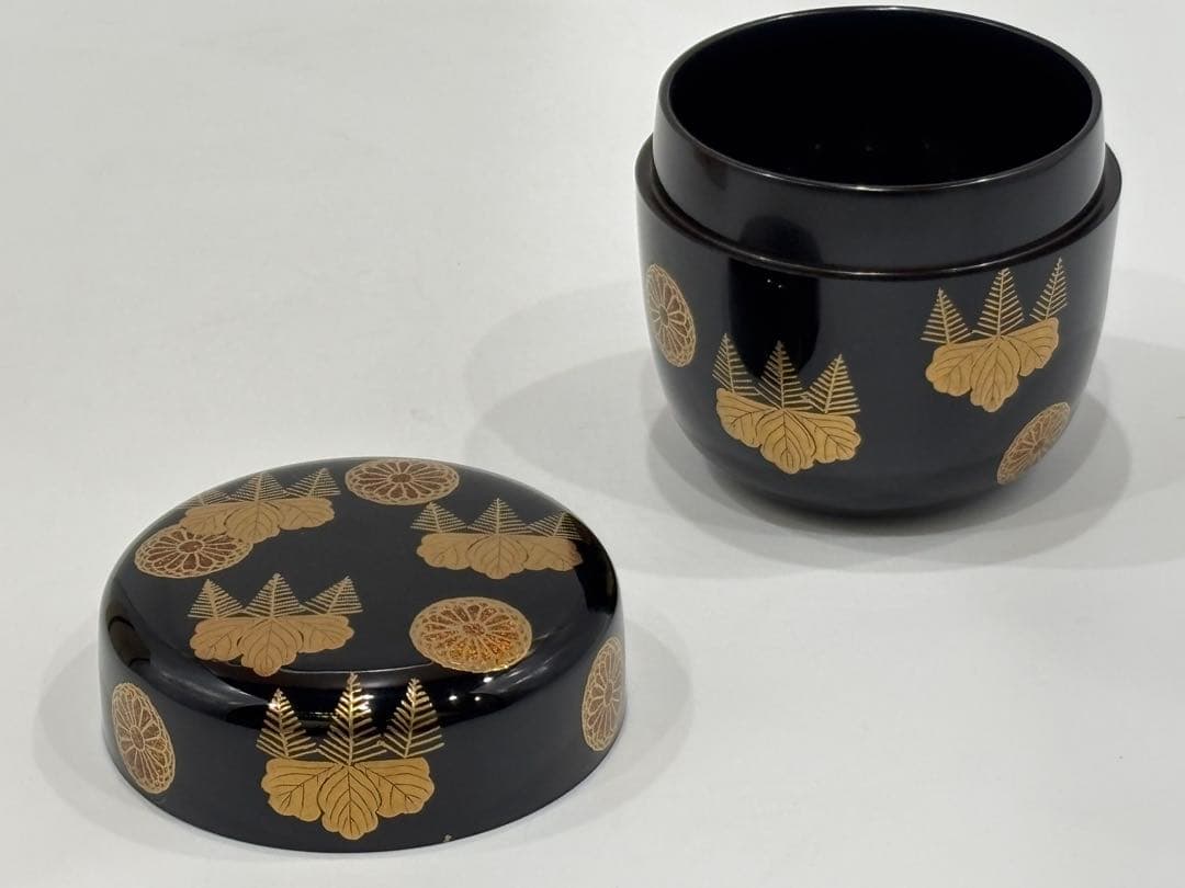 茶道具 高台寺蒔絵 大棗 竹内幸斎 棗 共箱