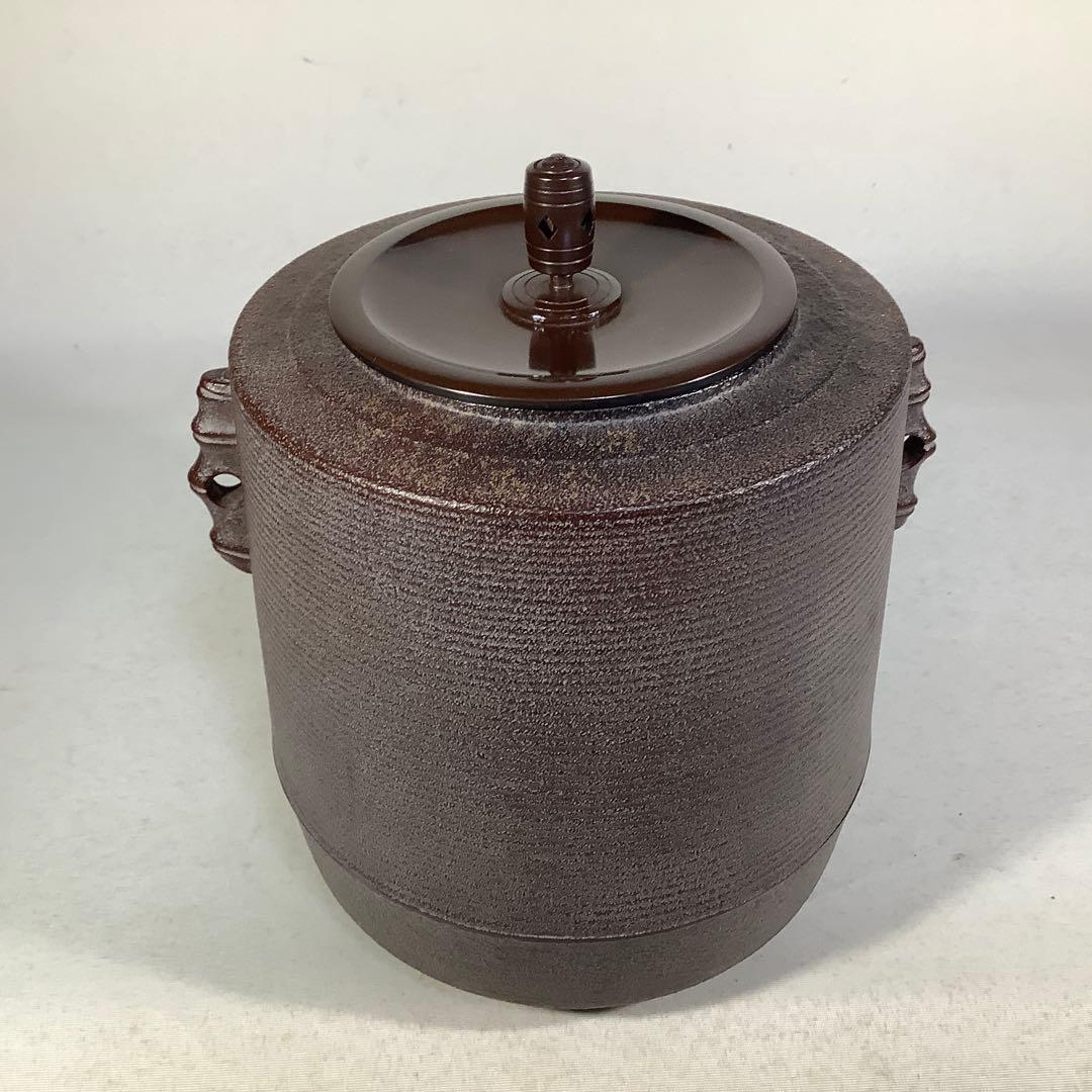 糸目筒釜　釜師　高橋敬典　茶道具　送料無料