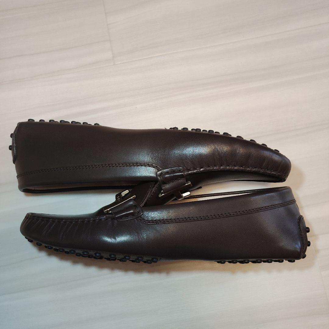 ⭐TOD'SダブルTドライビングシューズ　EU39.5 BRW woman's
