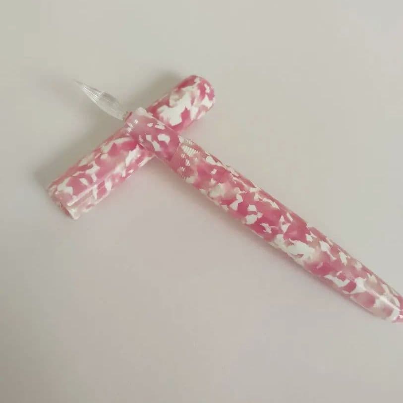 【希少】大西製作所 ガラスペン アセテート 桜 キャップ式 生産完了品 細字