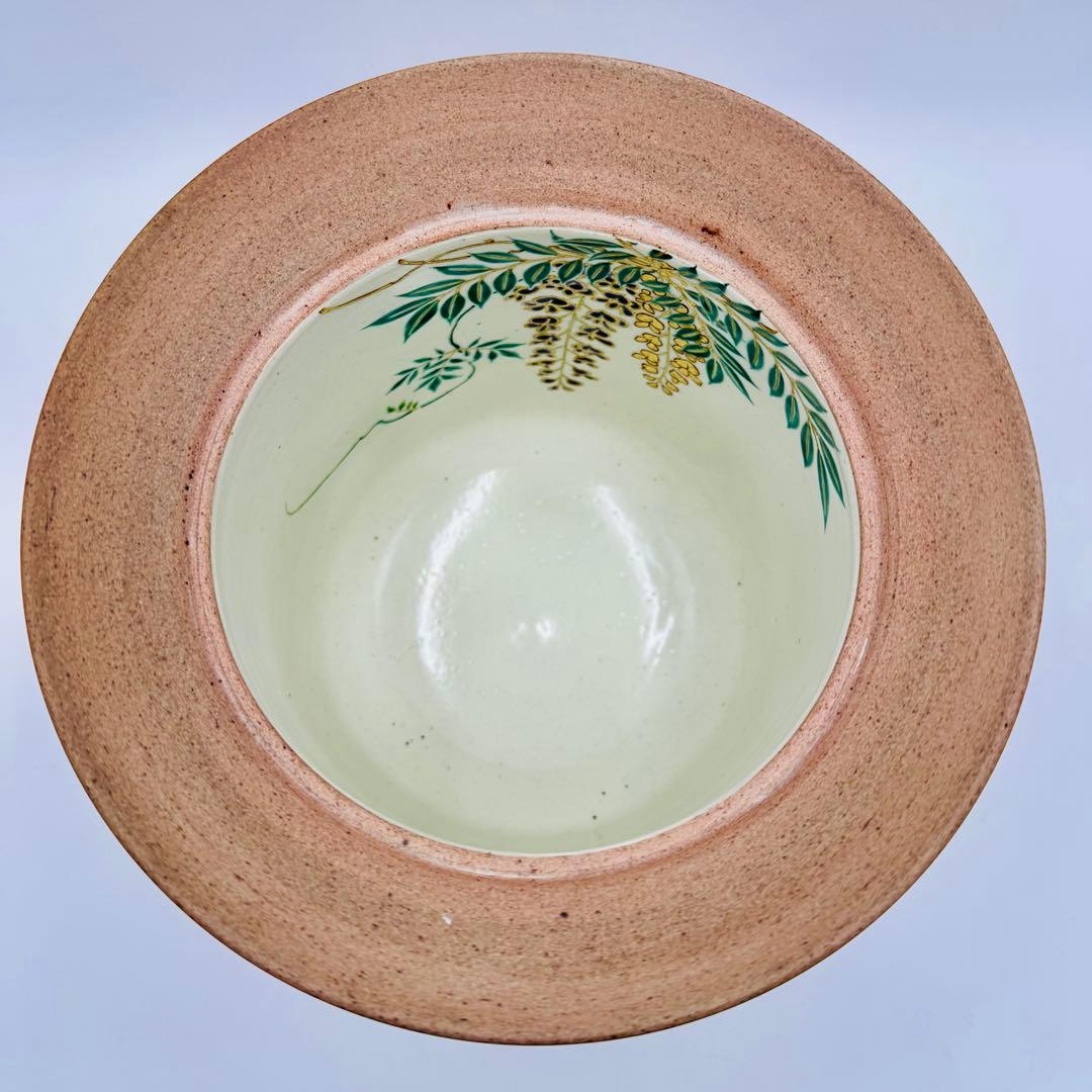 【楽斎　赤膚焼　春日大社　ほとぎ水指　共箱　茶道具】共布骨董　アンティーク