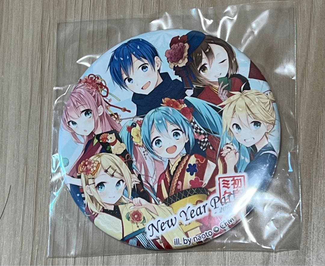 初音ミク　缶バッジ　New Year Party 2018