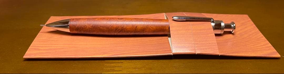 工房楔　花梨こぶ杢　0.5mmシャープペンシル