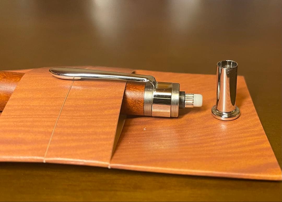 工房楔　花梨こぶ杢　0.5mmシャープペンシル