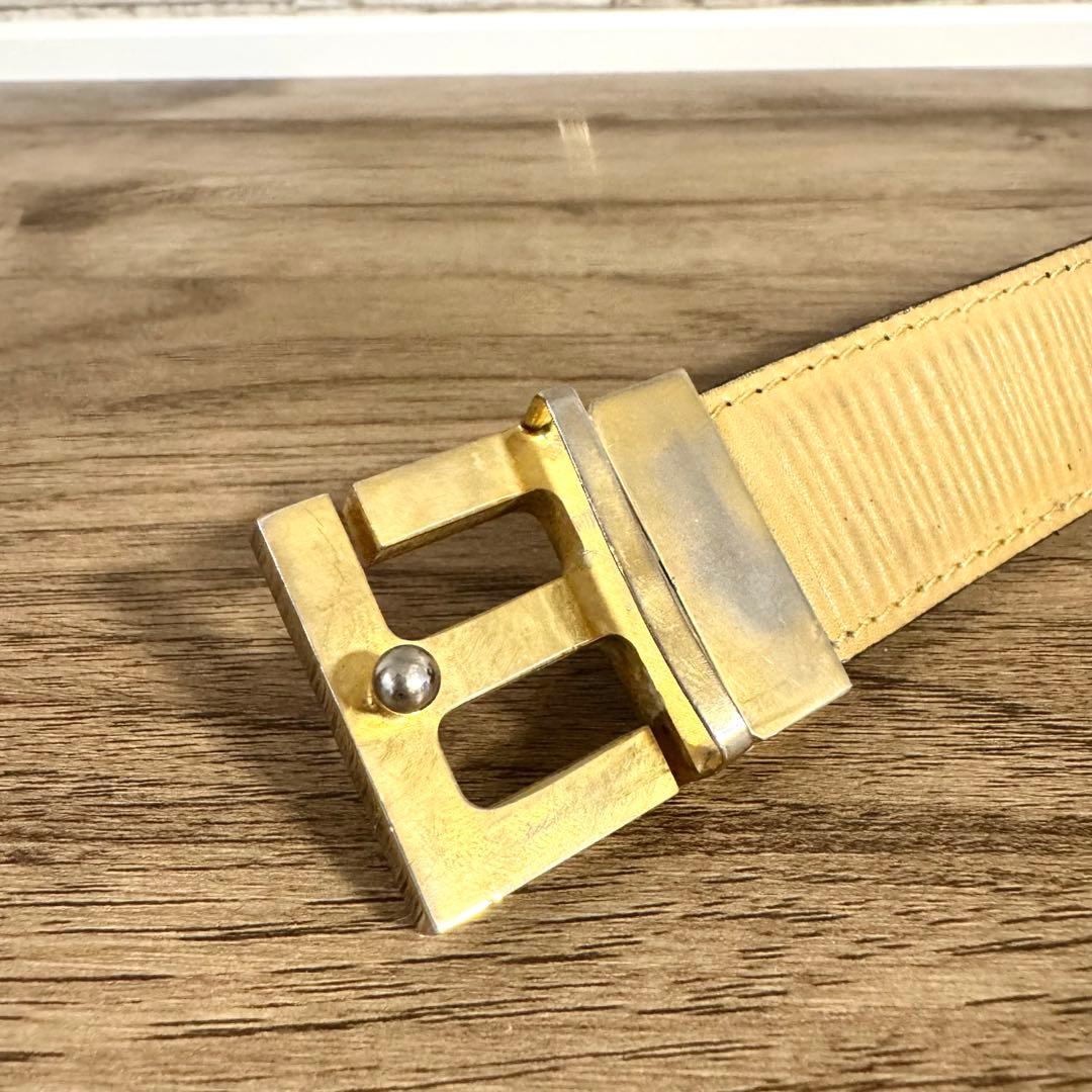 FENDI フェンディ　レディース　ベルト　FF ズッカバックル　ゴールド