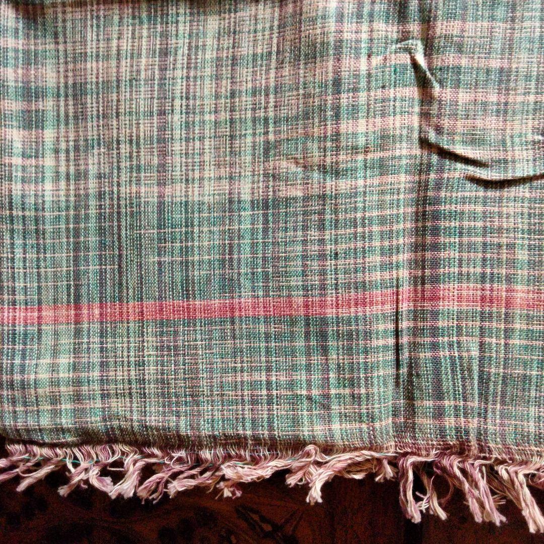 ●KRN●インド製 手織りのカディコットン ガムチャ【6O-17〜19】