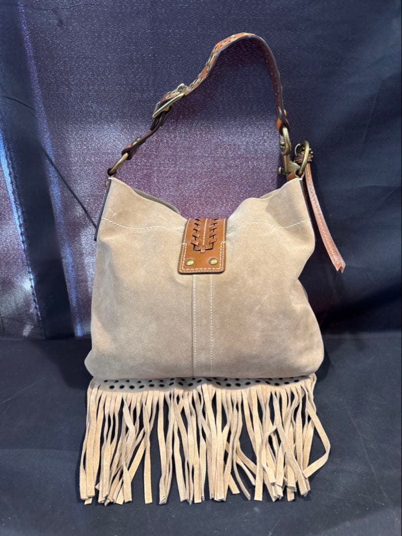 COACHコーチ 希少 ワンショルダーバッグ 肩掛けベルト ベージュ 10401