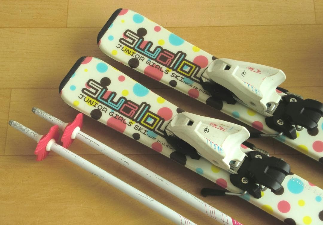 ■■1月限定■送料無料■スワロー■子供用スキーセット■板90靴18.5■WAX■