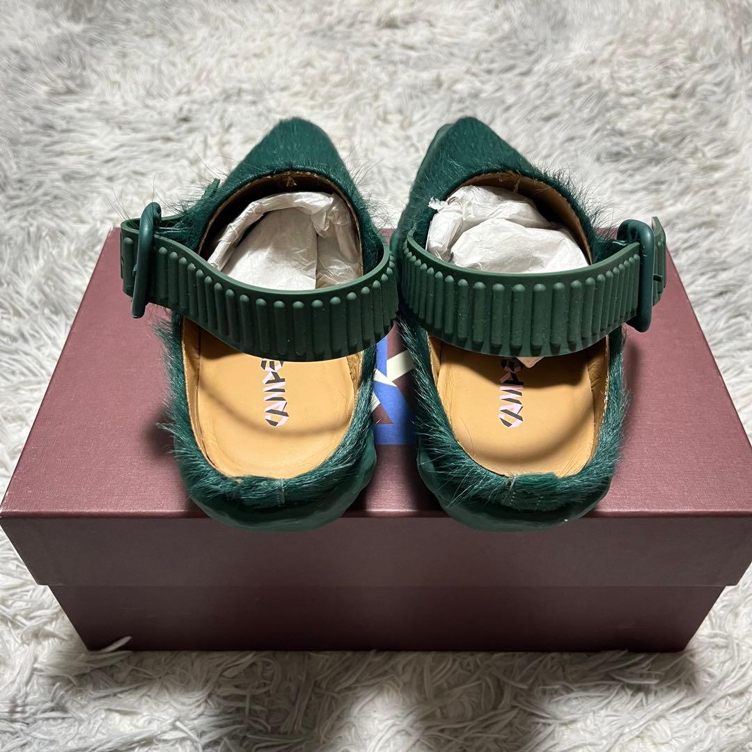 【未使用に近い】CAMPERLABラバーミュール 緑〈定価81,400円〉