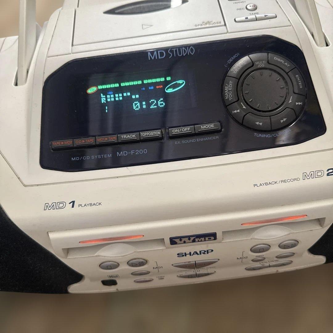 SHARP MD-F200 MD-STUDIO MD再生・CD・ラジオ コンポ