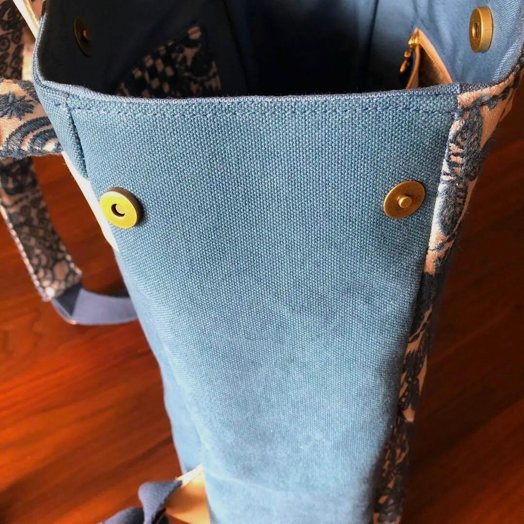 ハンドメイド トートバッグリュック forest tile