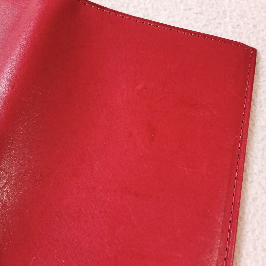 【オールドコーチ】COACH レザー パスポートケース 赤