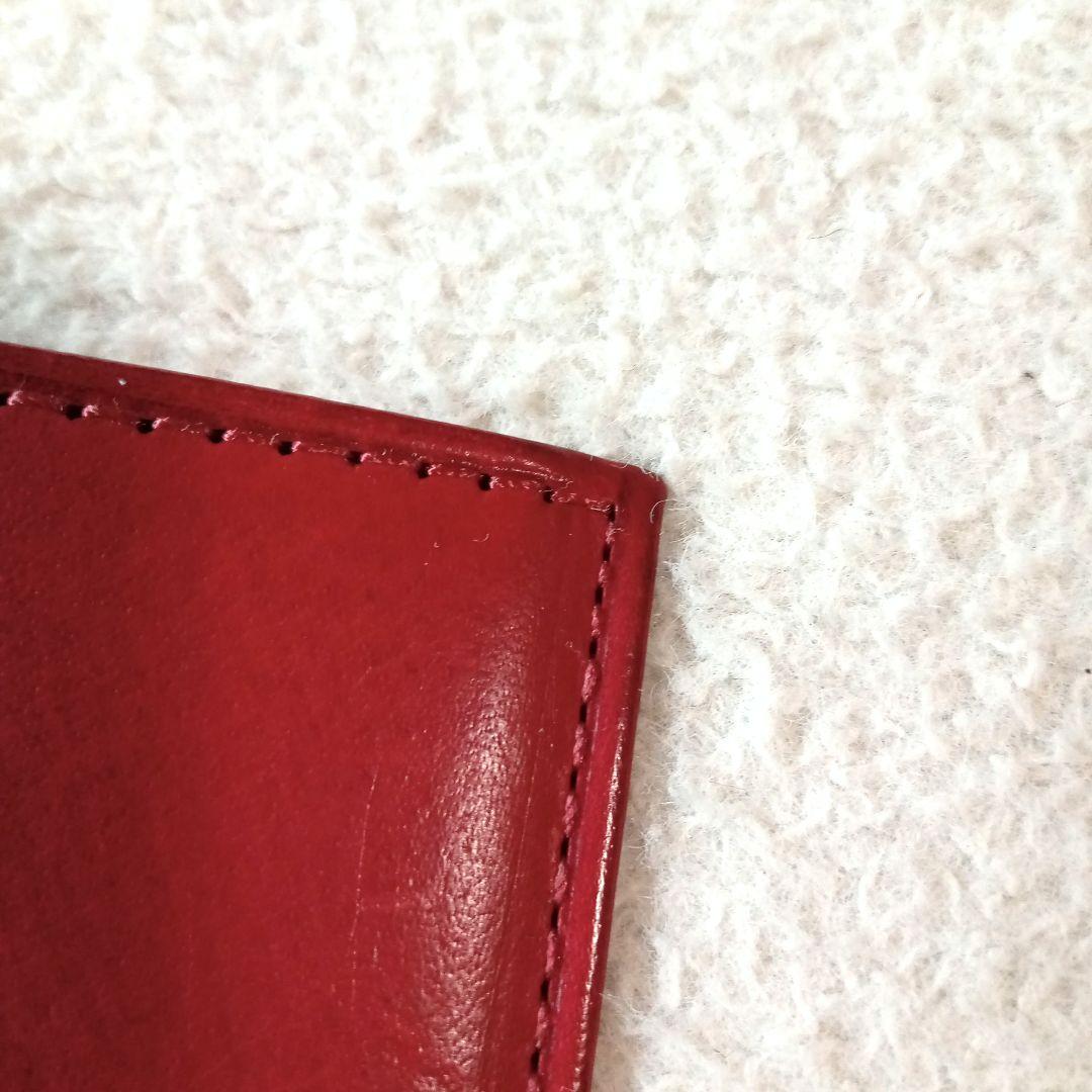 【オールドコーチ】COACH レザー パスポートケース 赤