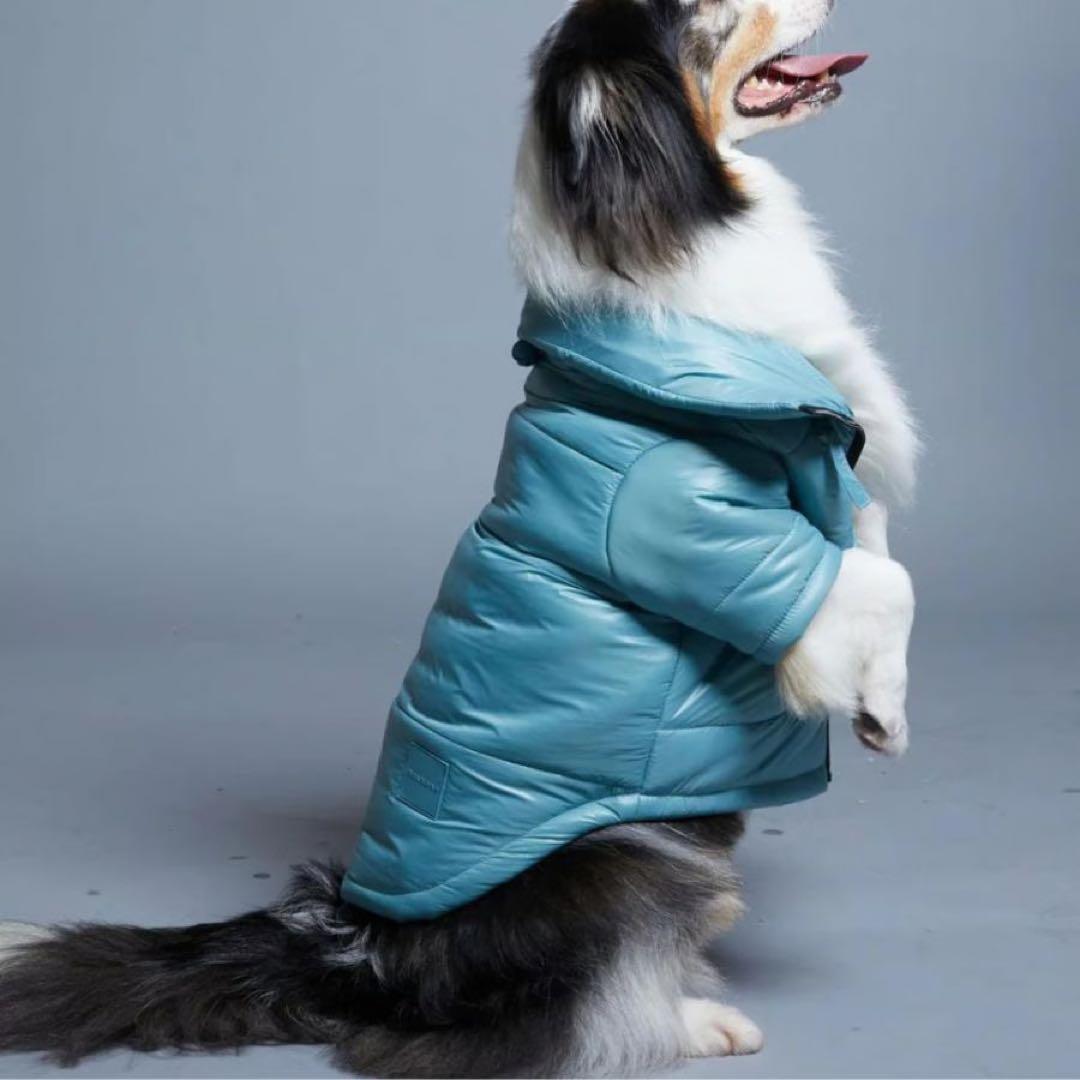 【新品】ダウンウエア/くすみブルー /max-bone/Lサイズ