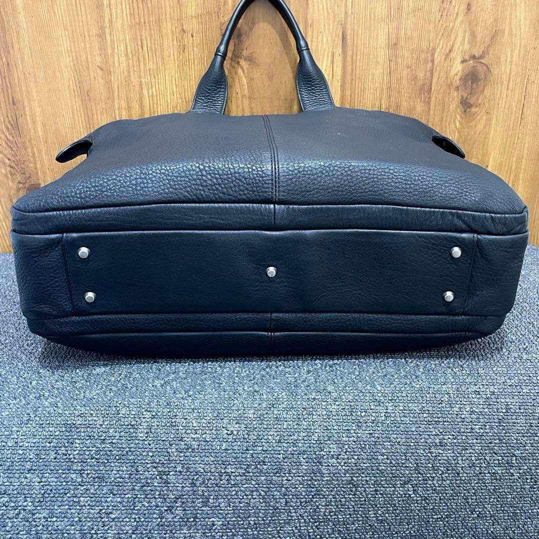 シボ革 ✨ ポーターウィズ 黒2way 3層 大容量A4オールレザー ビジネス