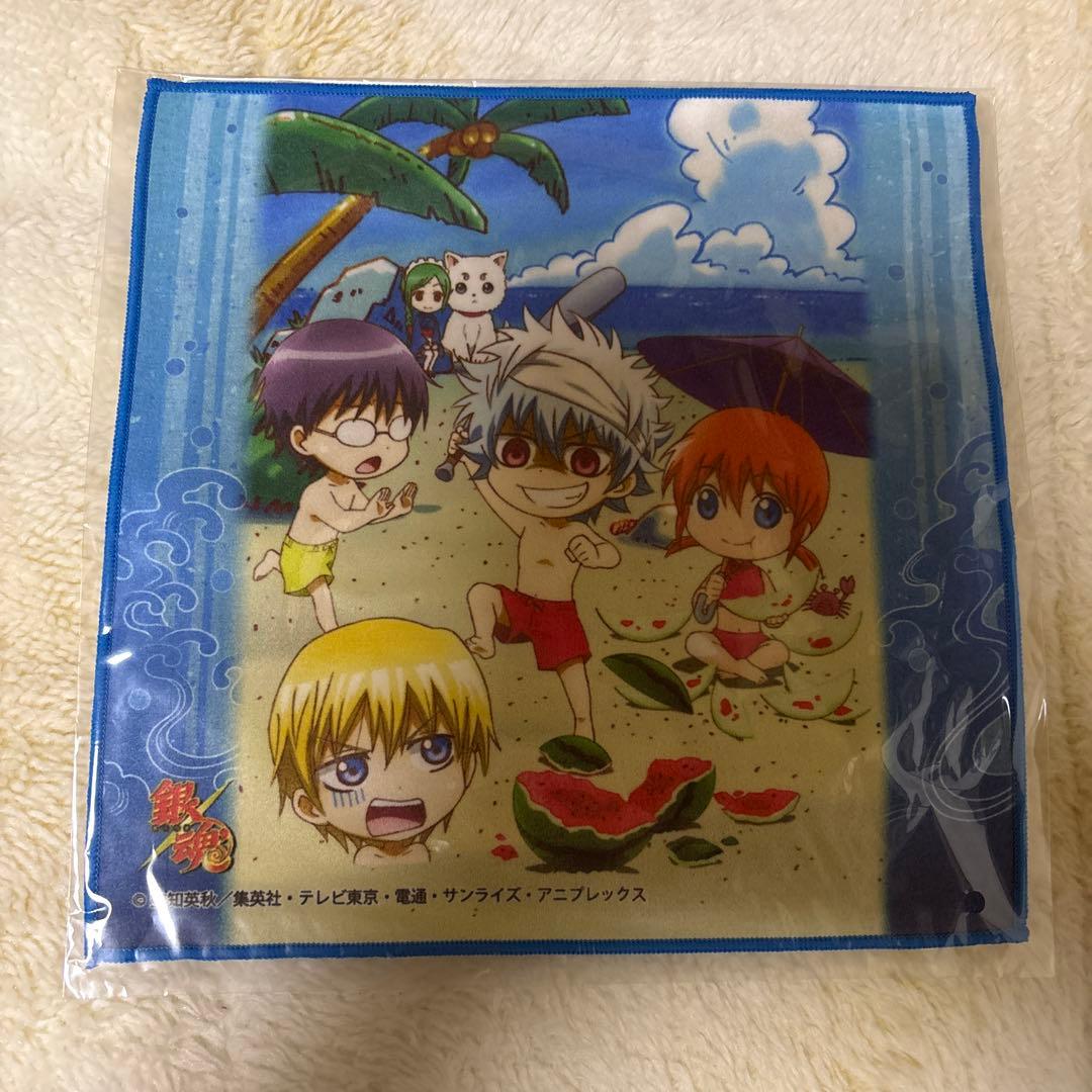 A*a様 銀魂 グッズ タオル、巾着、缶バッジ、ステッカー、ラバスト 坂田銀時