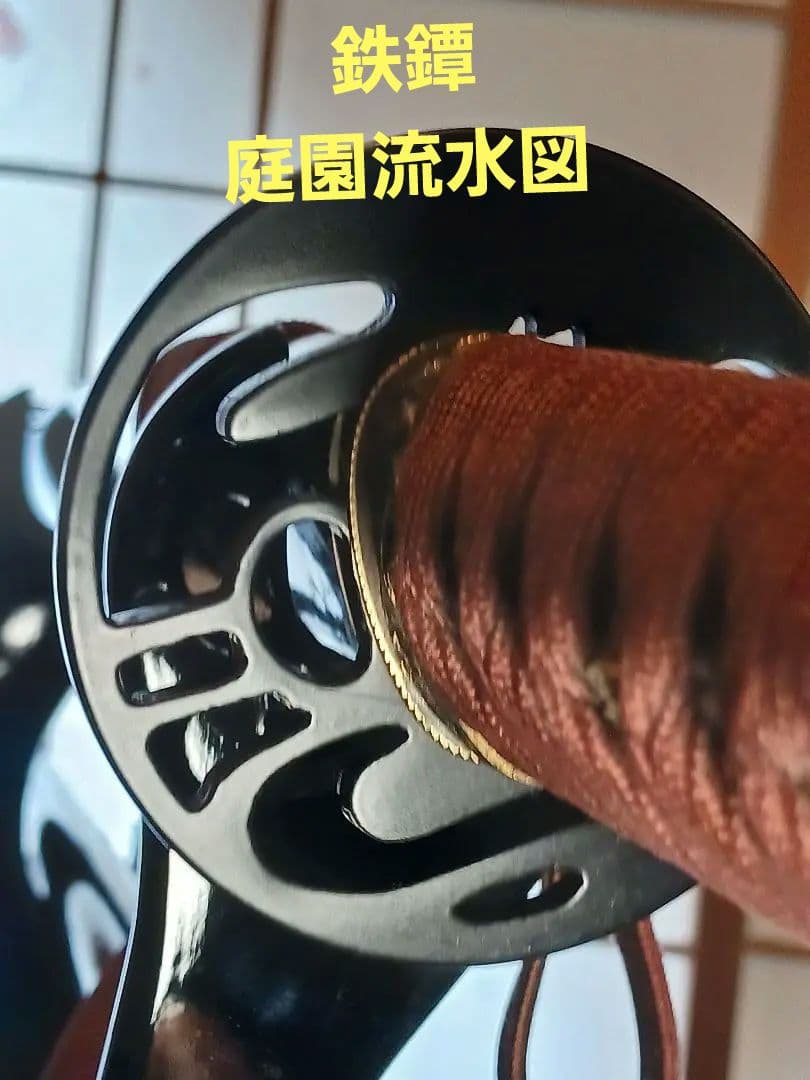 大小居合稽古刀、木製、鮫革(鉄鐔.二重薄刃)、2月末日までの最終値引き