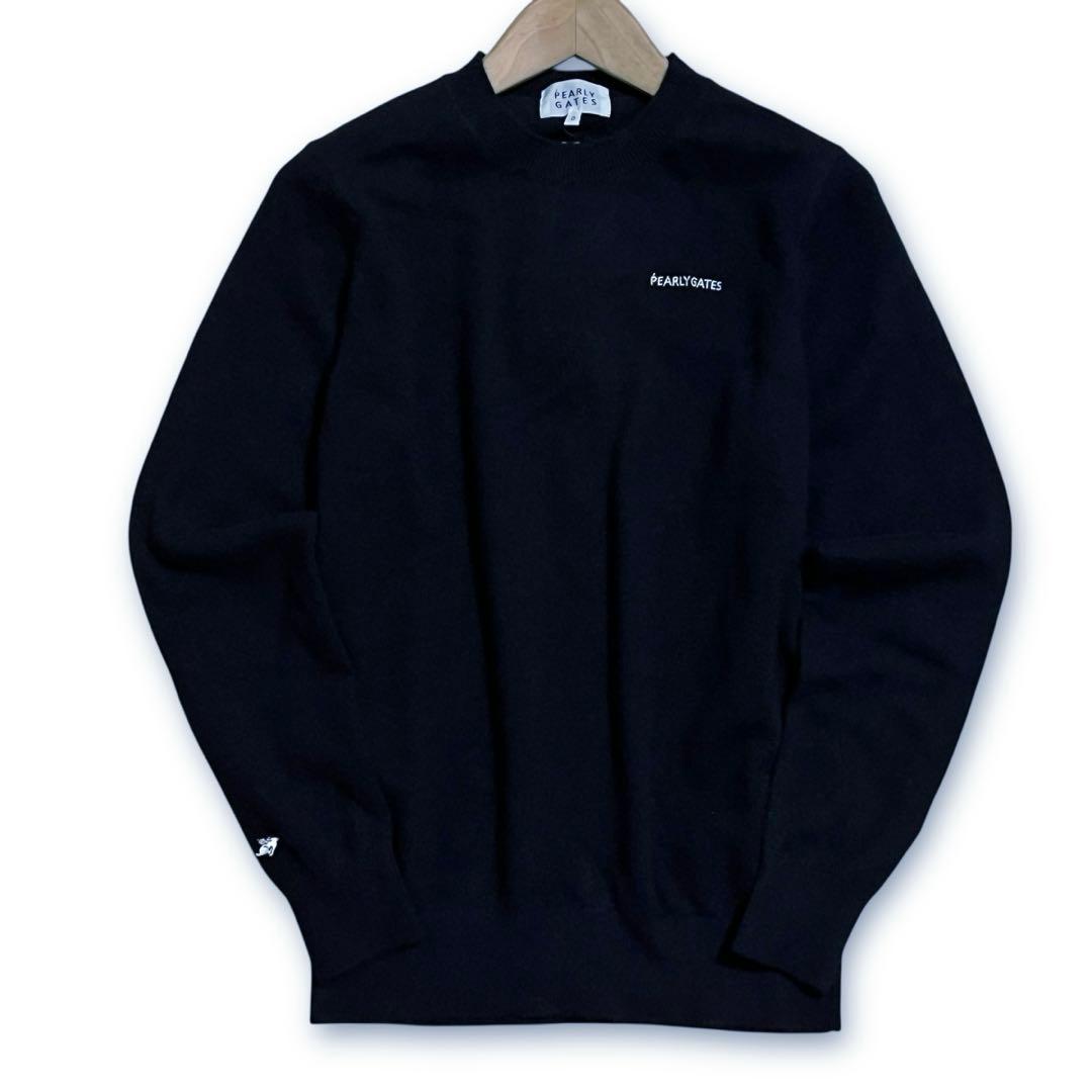 新品 パーリーゲイツ カシミヤ100% クルーネックセーター ニット