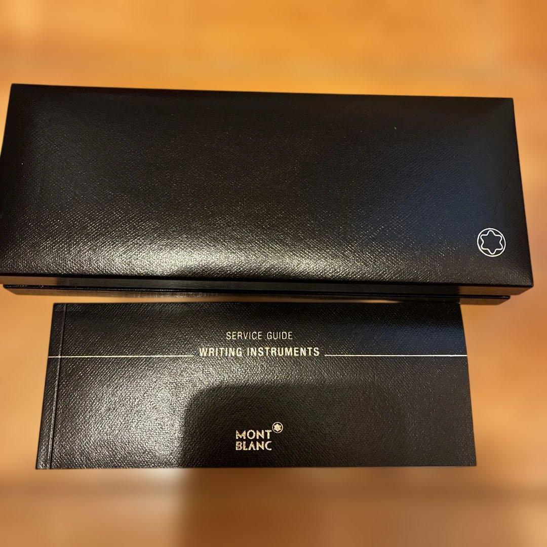 Mont Blanc ブラック ボールペンサービスガイド付き