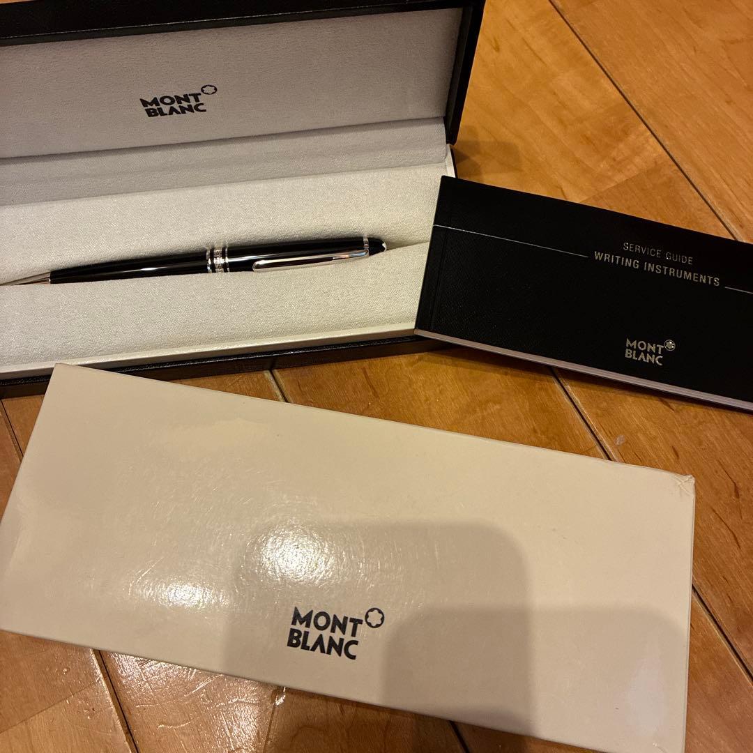 Mont Blanc ブラック ボールペンサービスガイド付き