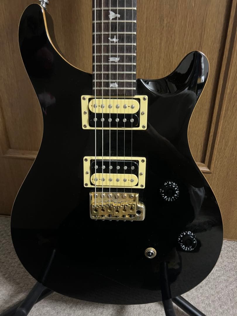 PRS SE Custom24 ブラック ゴールドパーツ