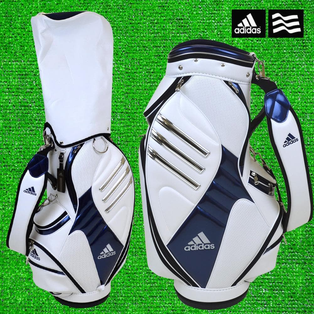 adidas/アディダス ゴルフ キャディーバック９型【ホワイト】超美品！