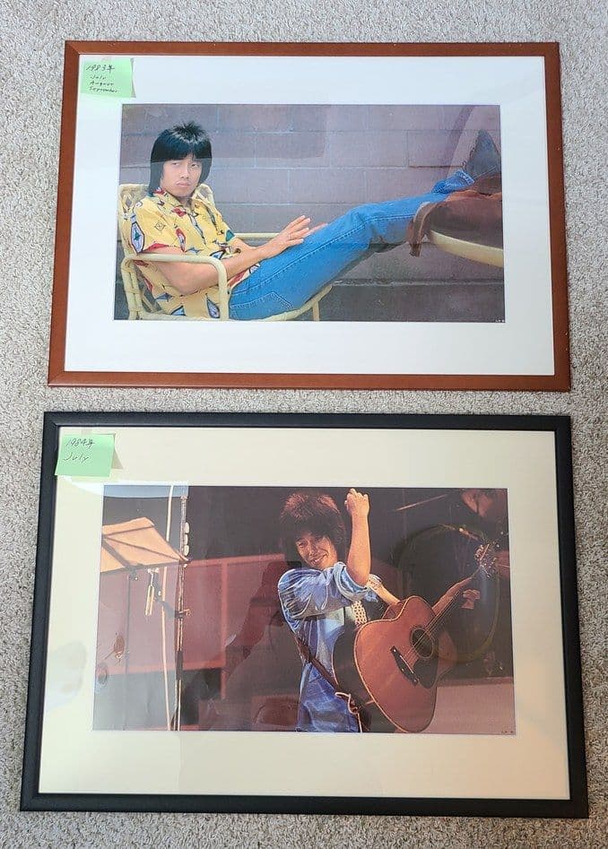 TOSHIBA EMI カレンダー 長渕剛切りぬき額装 額