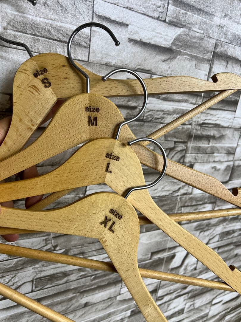 ウッド 木製 100本 50本 ハンガー ディスプレイ 古着 アパレル 什器