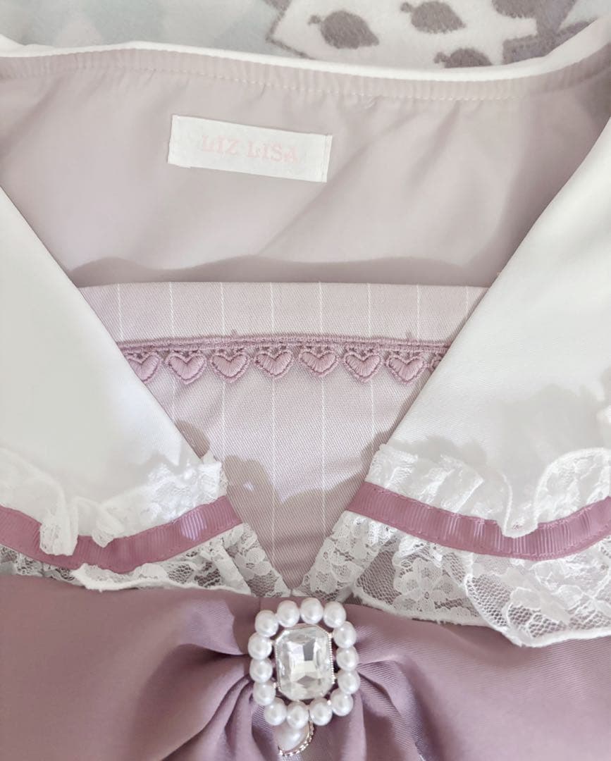 LIZLISA セーラーカラーセットアップ 長袖 ピンク