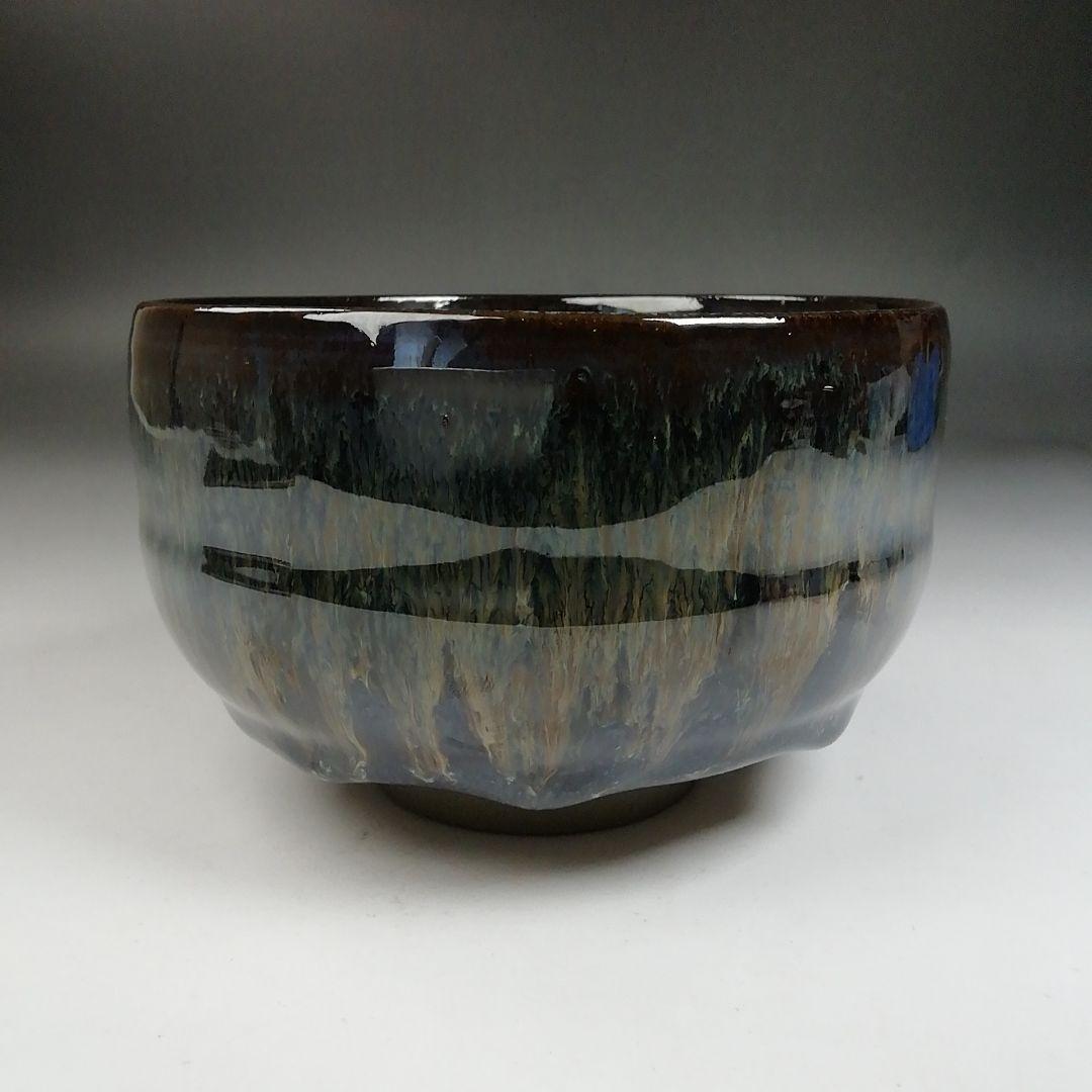 Ｗ１８２　茶碗　『小鹿田焼』『柳瀬春矼 作』　共箱　抹茶碗　茶道具