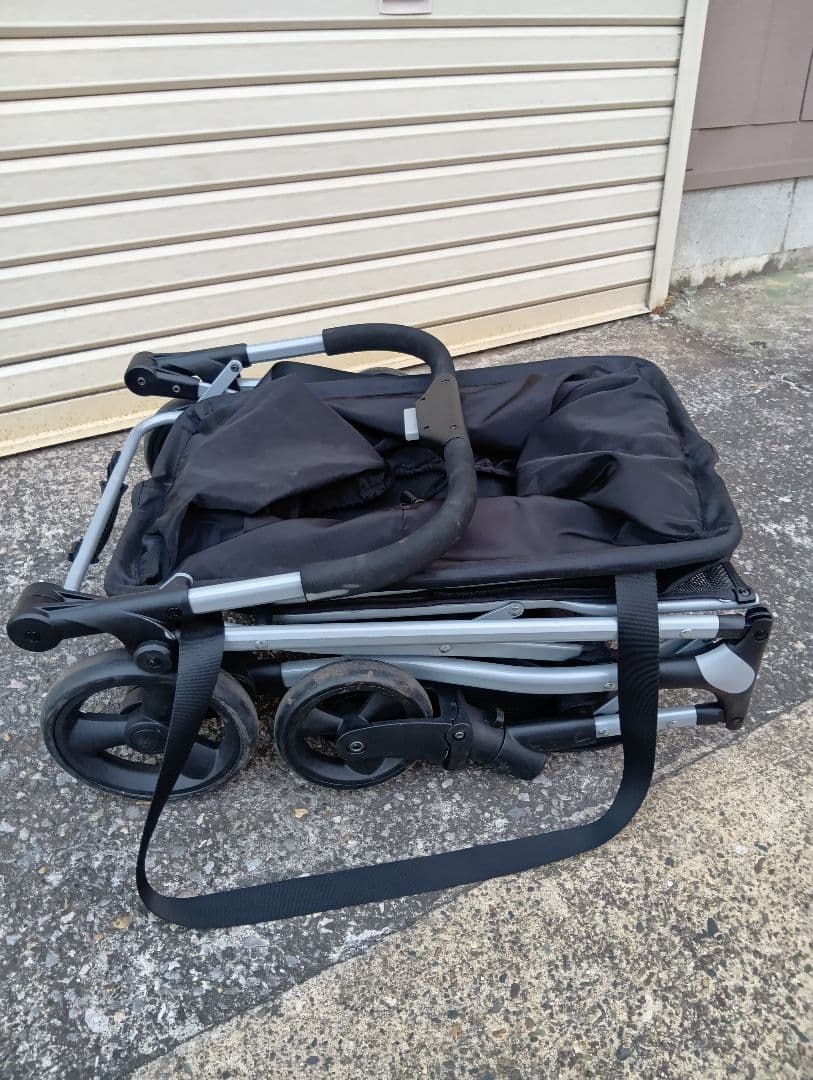 EcoCa 　エコカ　折りたたみ式ショッピングカート ブラック