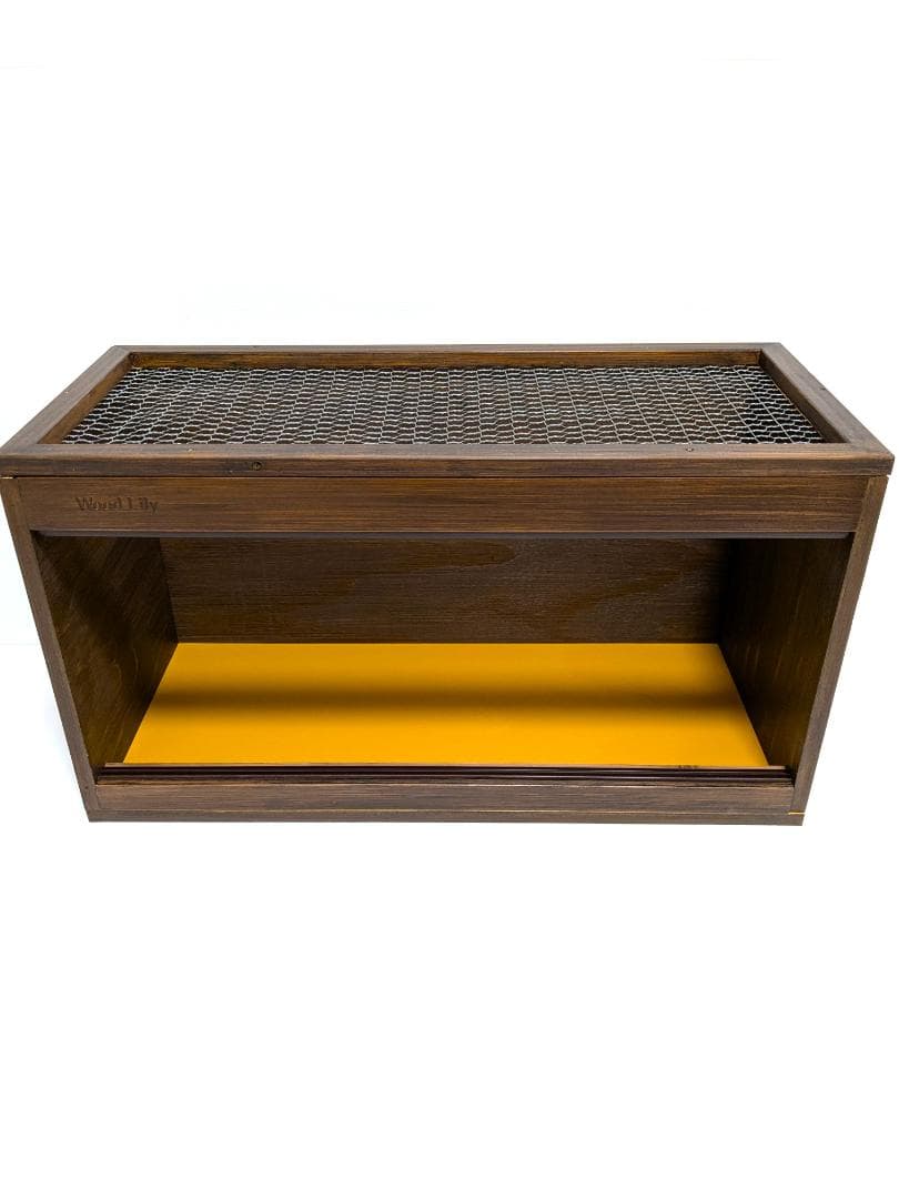 【アウトレット１点限定】爬虫類ケージ 塗装ウォルナット542×240×297mm