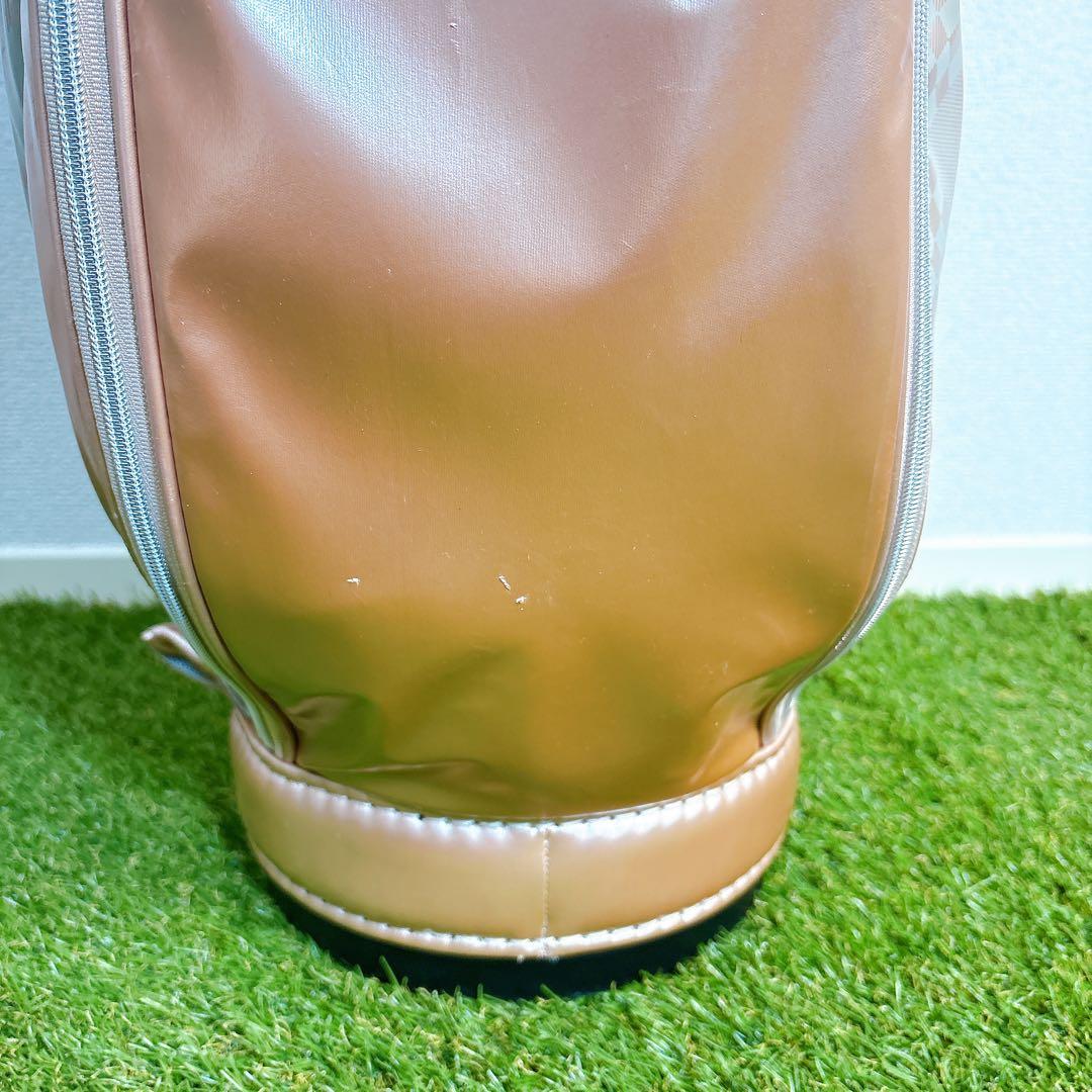 キャディバッグ　8.5型　5部割　adidas アディダス　ピンクゴールドカラー