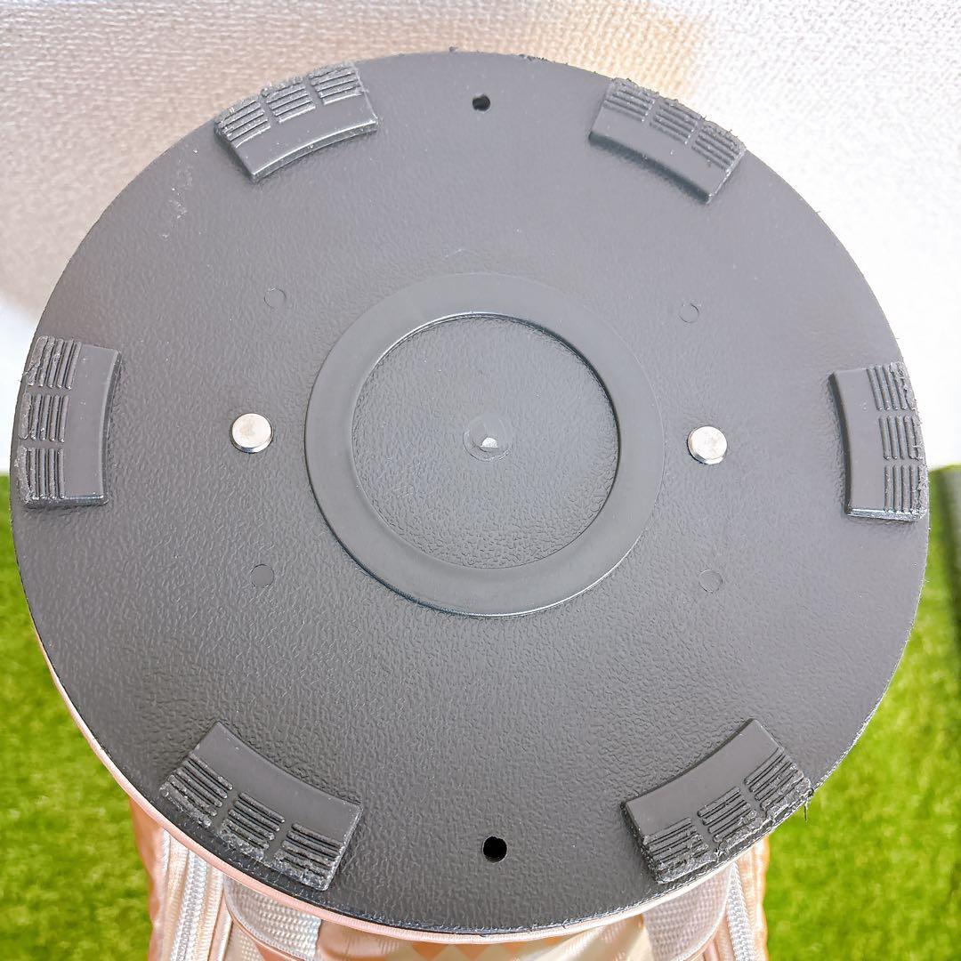 キャディバッグ　8.5型　5部割　adidas アディダス　ピンクゴールドカラー