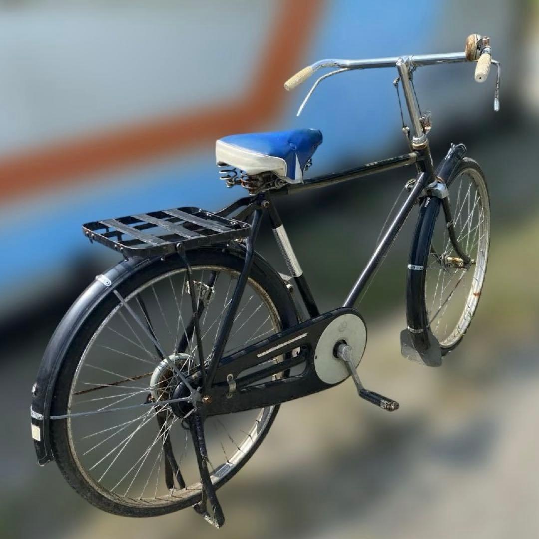 激レア　昭和レトロ　山口ベニー号　自転車　バネブレーキ　ヴィンテージアンティーク