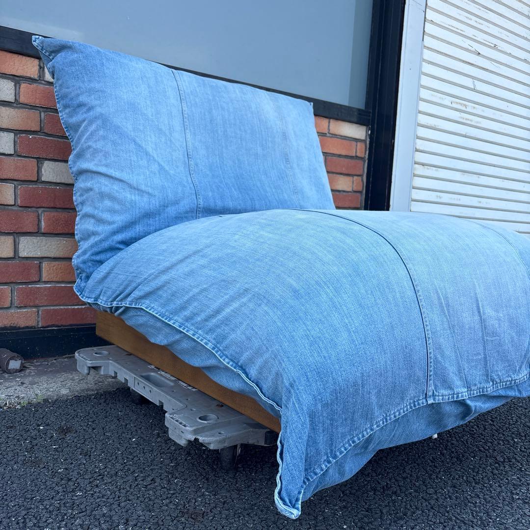 直接引き取り限定 WTW カタリナ 1人掛けソファ デニム