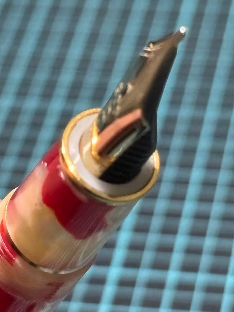 プラチナ　#3776 センチュリー　金魚14K B（未使用）