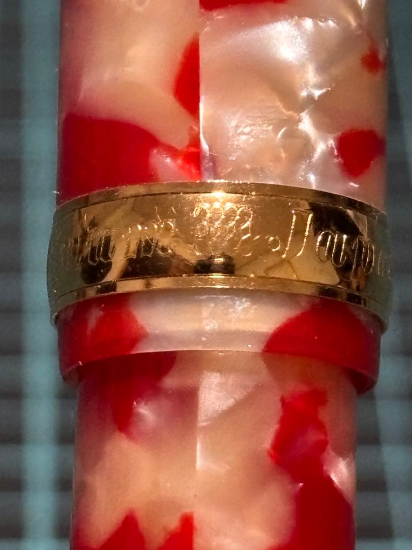 プラチナ　#3776 センチュリー　金魚14K B（未使用）