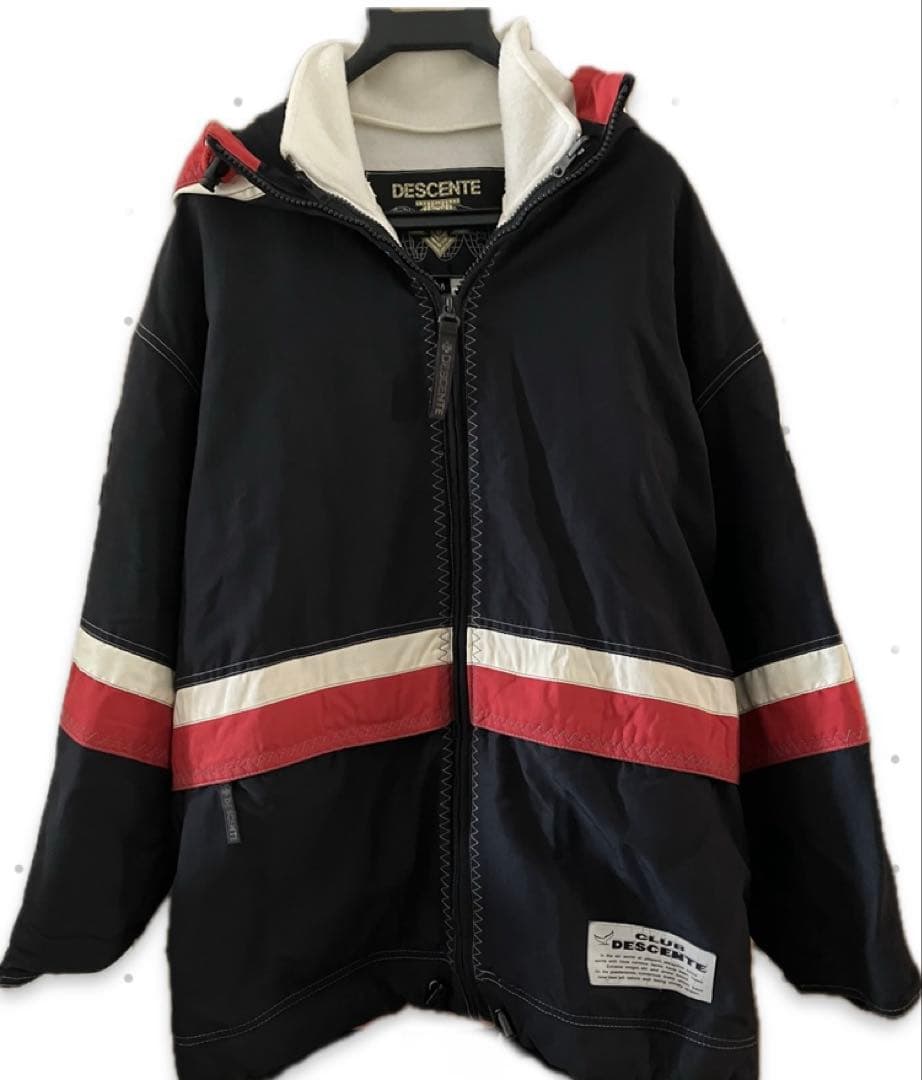 デサント日本製スキーウェア上下セット(ジャケットＭ、パンツL)ブラック