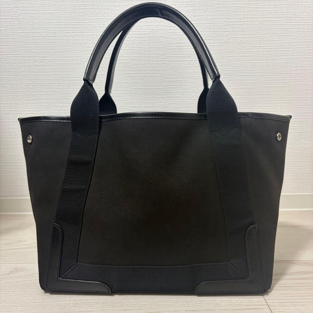 ✨美品✨BALENCIAGA　ネイビーカバスS　ハンドバッグ　キャンバス　黒