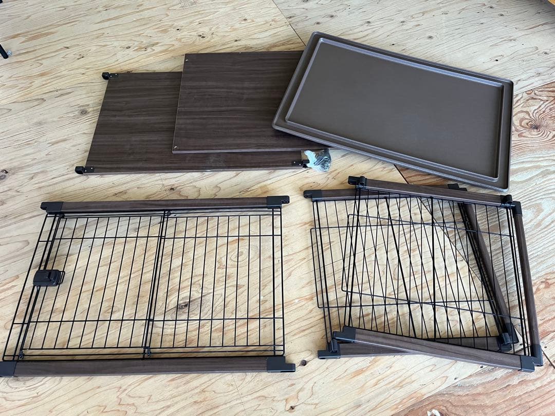 【中古】犬用ケージ　天板付き