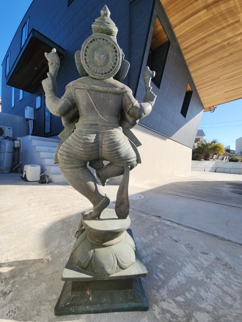 青銅 ガネーシャ像 約60cm