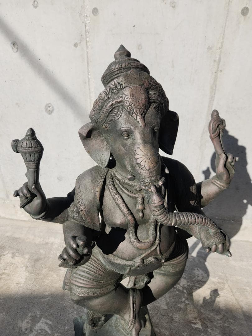 青銅 ガネーシャ像 約60cm