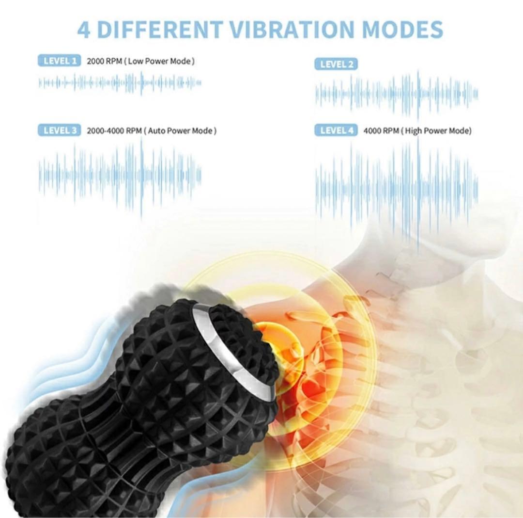 電動ツインボール2個セット青水色ブルー振動新品未使用ダイエットマッサージシェイプ