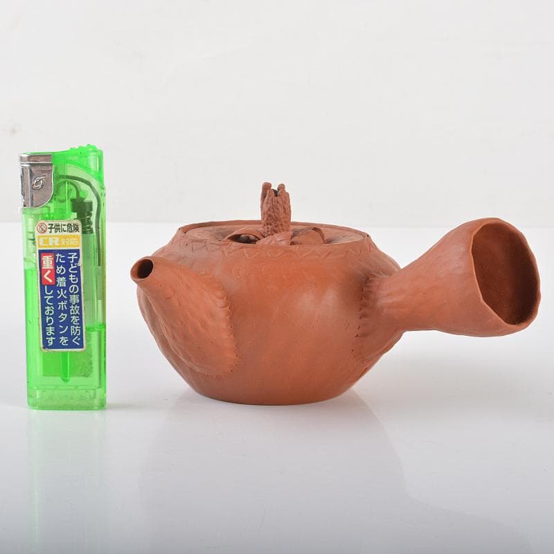 煎茶道具　常滑焼　紅映造　組作り　急須　共箱　M　R6522