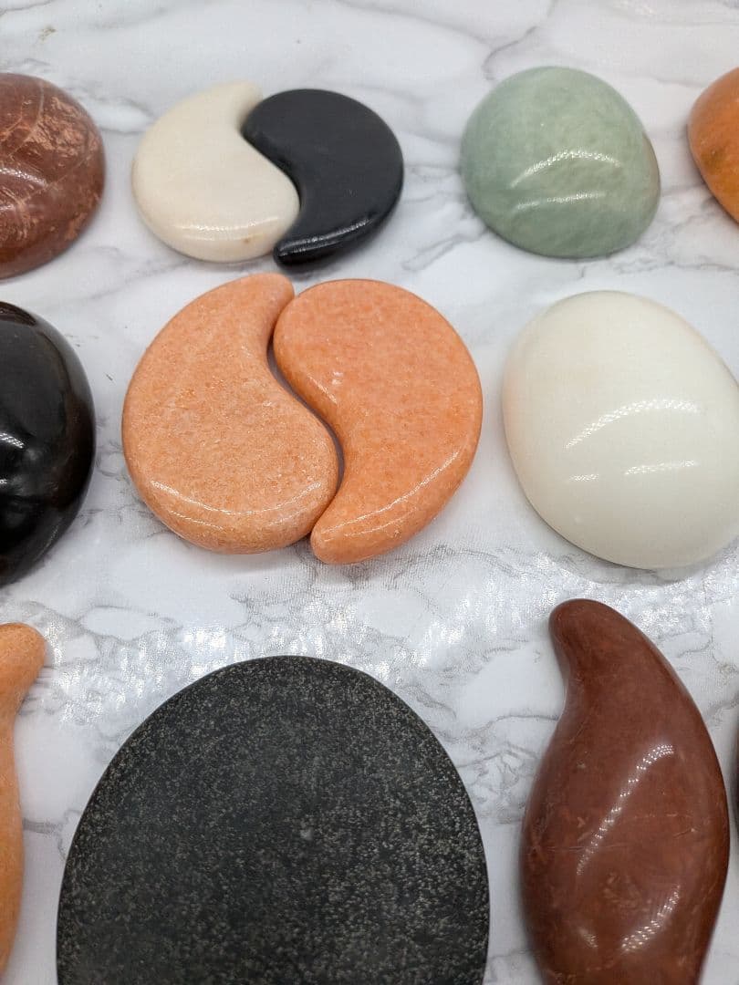 リラクゼーショングッズ天然 石のセット　ホットストーン　高級セット　エステ