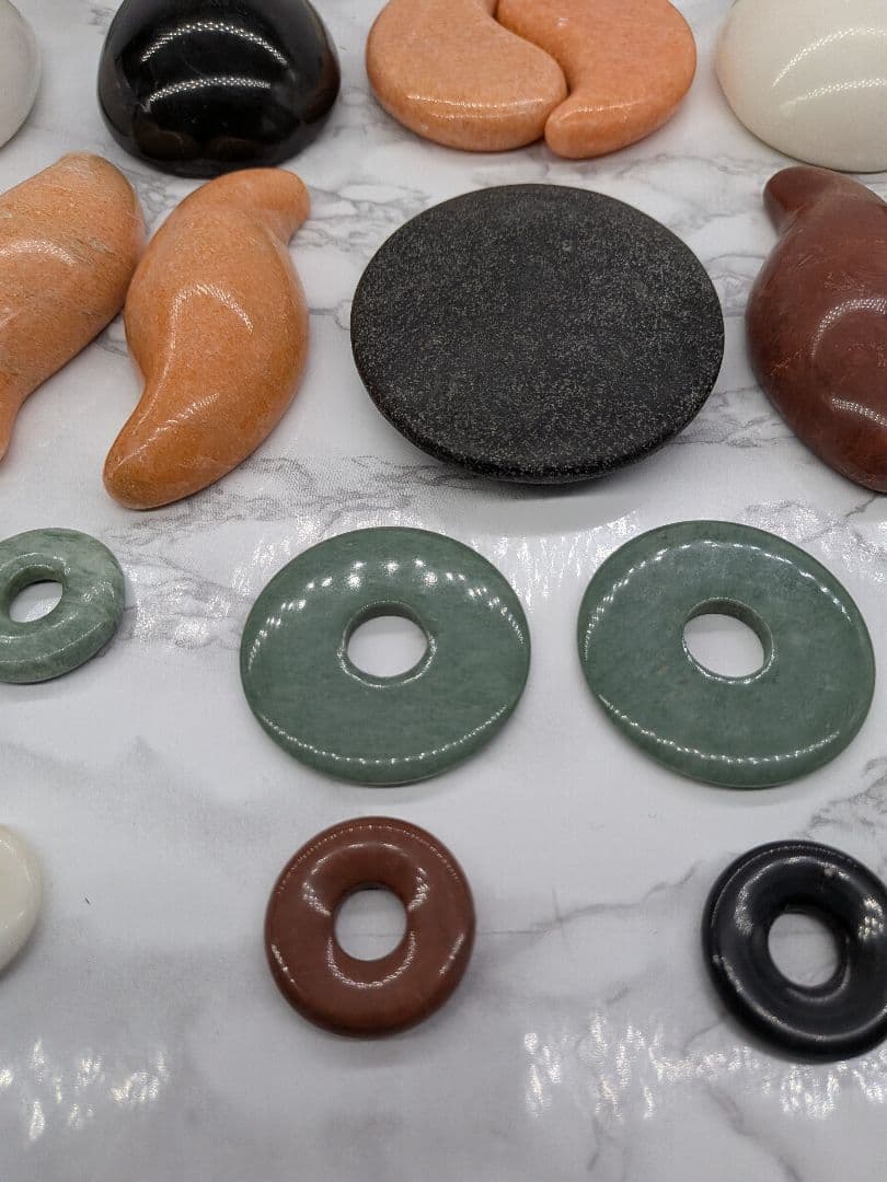 リラクゼーショングッズ天然 石のセット　ホットストーン　高級セット　エステ