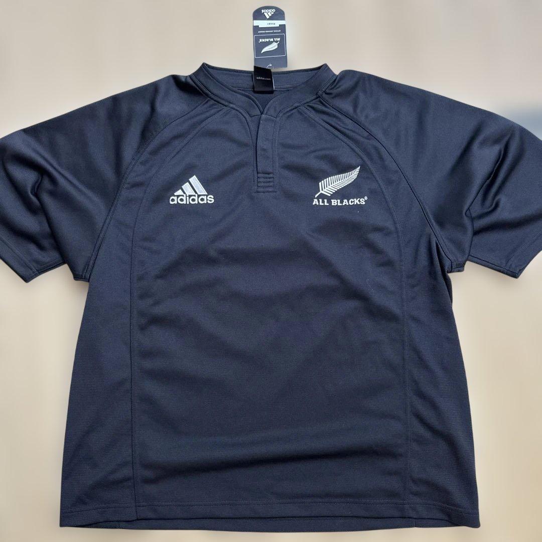All Blacks 半袖　襟なし　adidas 新品