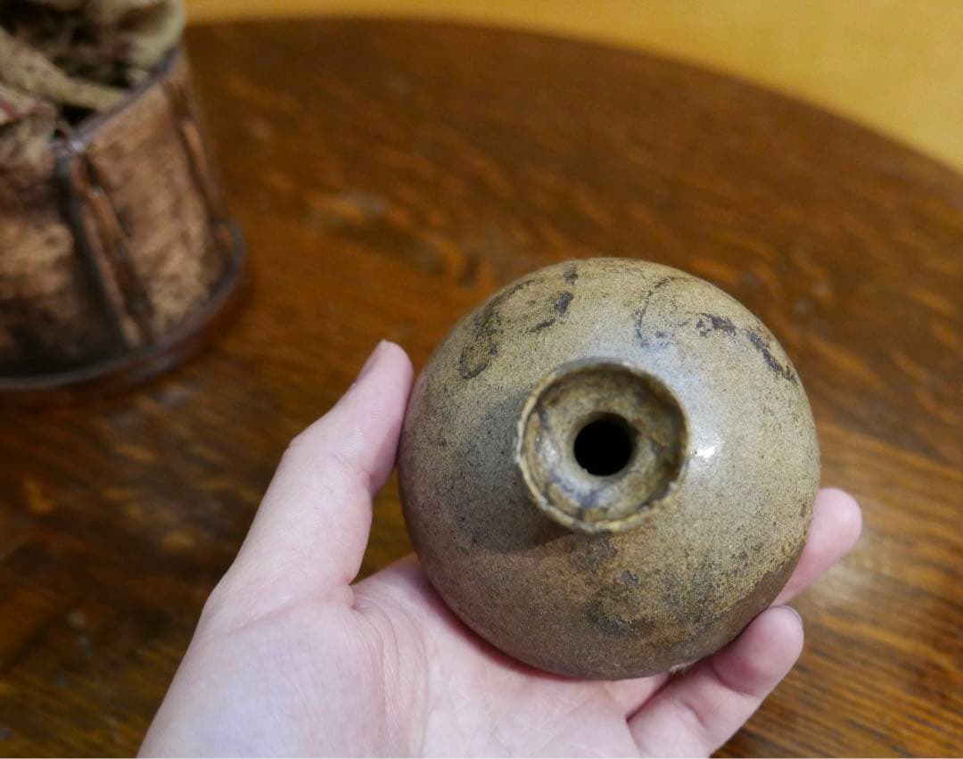 李朝 油壺　古美術